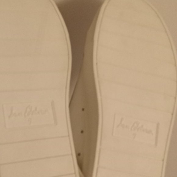 Sam Edelman New York Poppy white leather Low Top Sneakers lace up shoes sz 7 - Picture 5 of 7